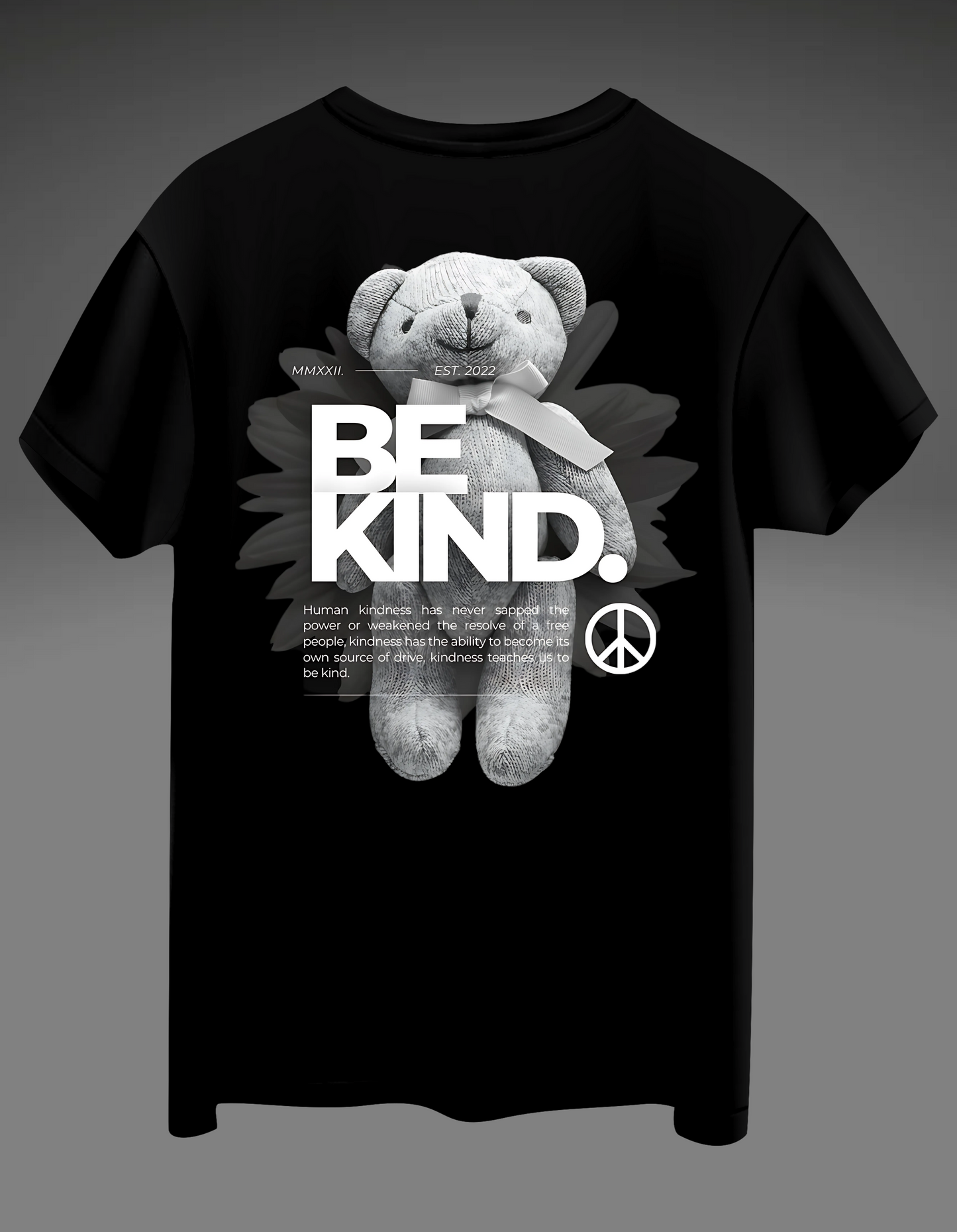 Premium Black "Be Kind" Design Tee