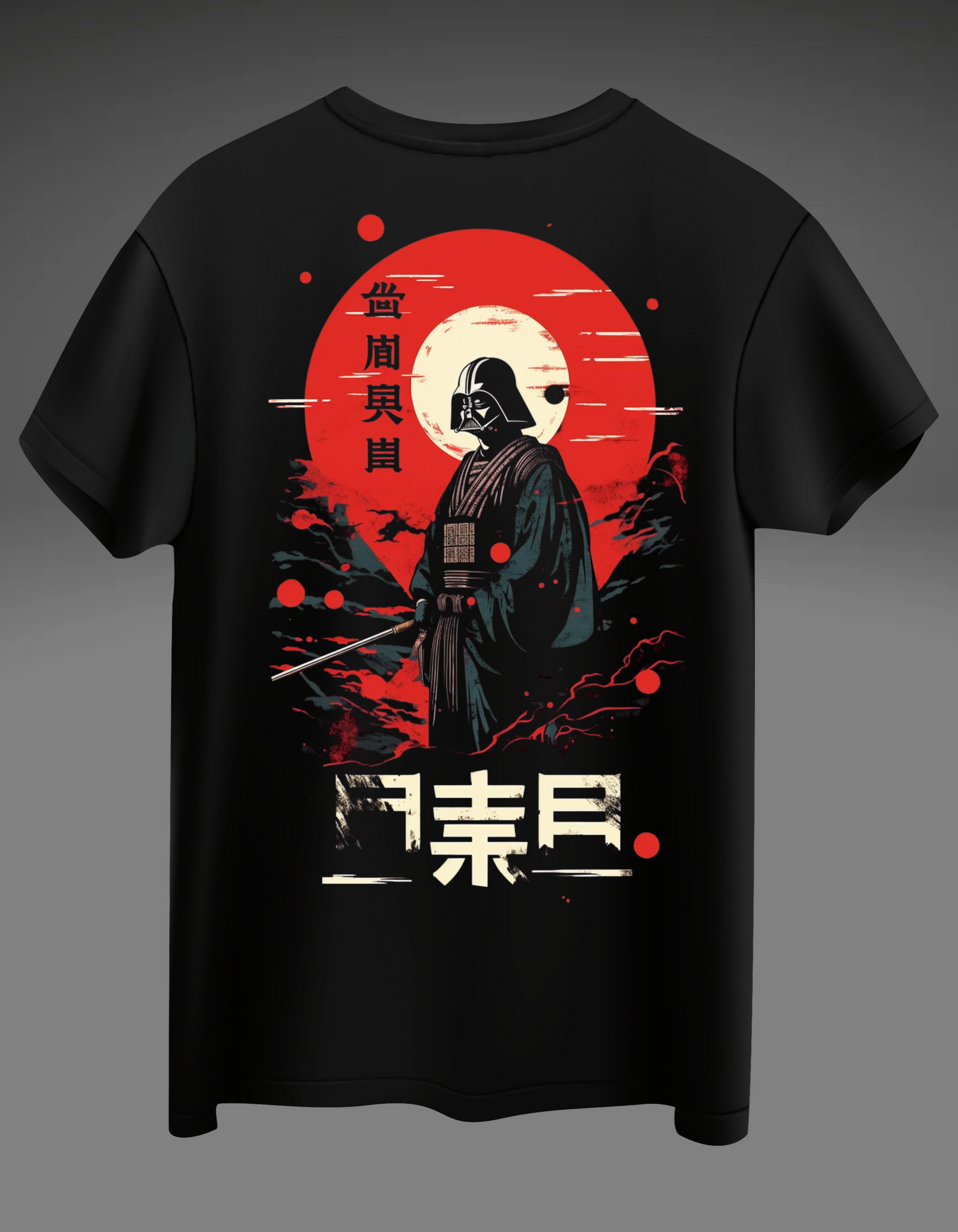 Premium Black "Darth Vader samurai" Design Tee