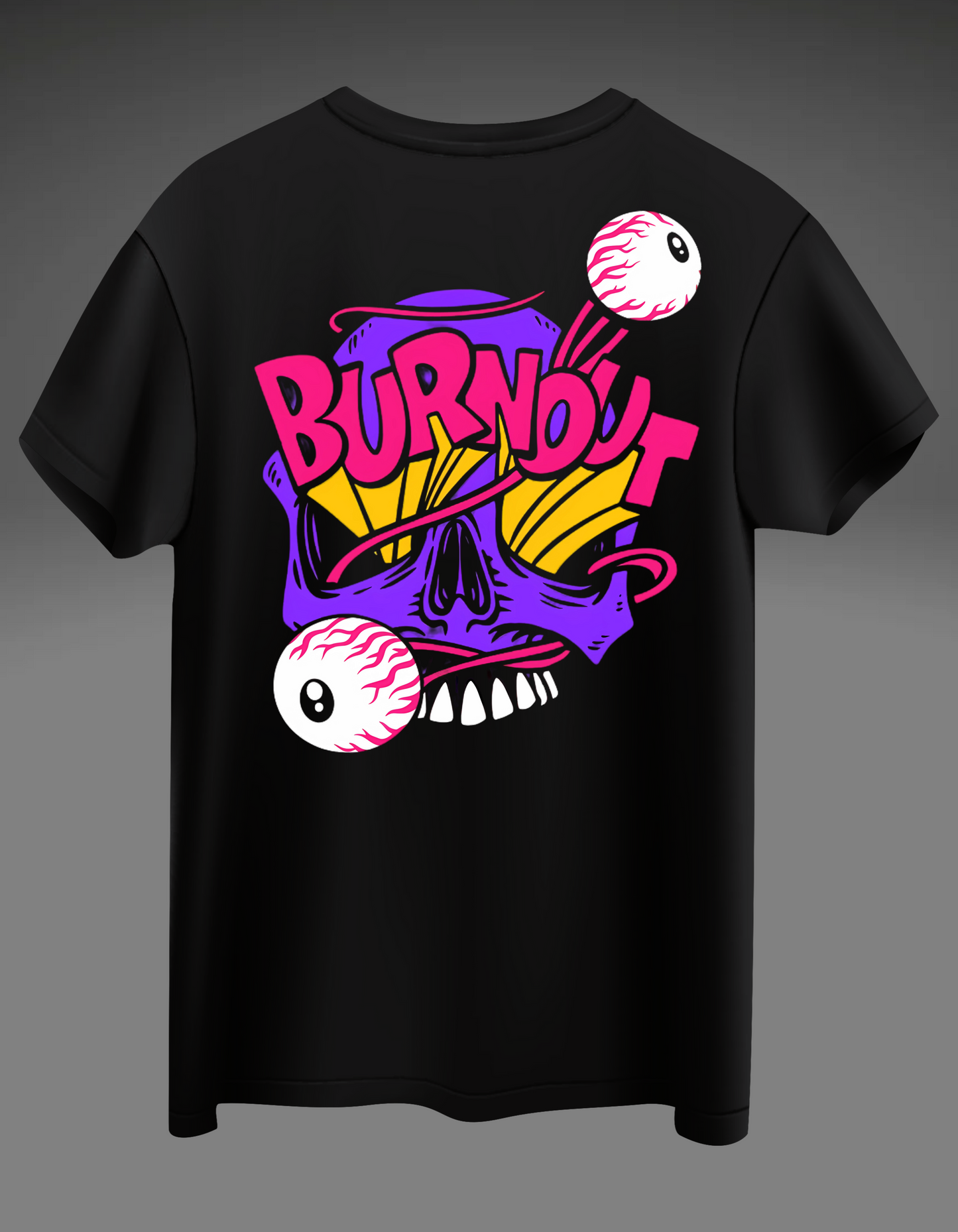 Premium Black "Burnout" Design Tee