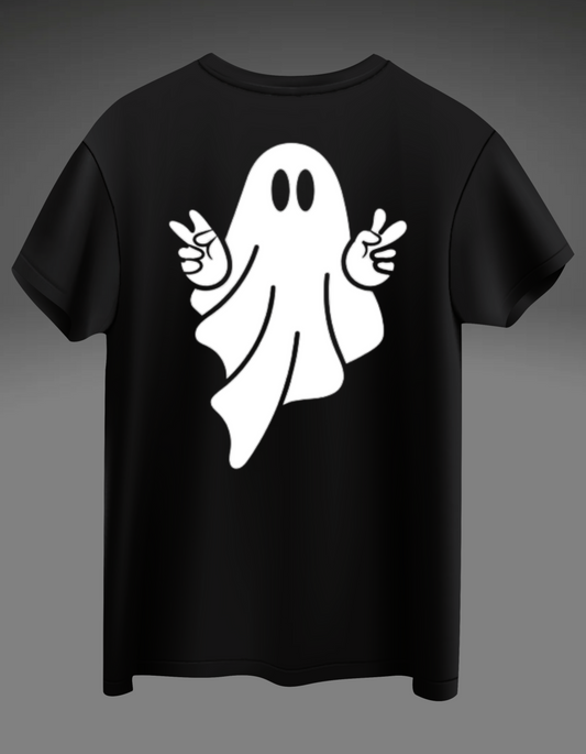 Premium Black "Chill Ghost" Design Tee